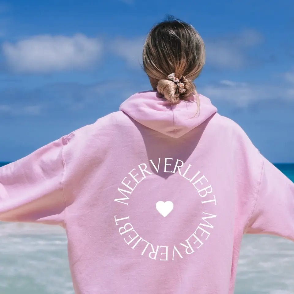 Hoodie mit Herz Rückendruck ♡ personalisierbar ♡ Premium-Qualität